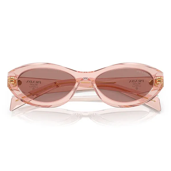 Kính Mát Nữ Prada Transparent Sunglasses 0PR 26ZS 19Q10D Màu Hồng