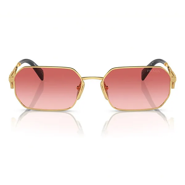 Kính Mát Nữ Prada Transparent Sunglasses 0PR A51S 5AK40C Màu Vàng Hồng