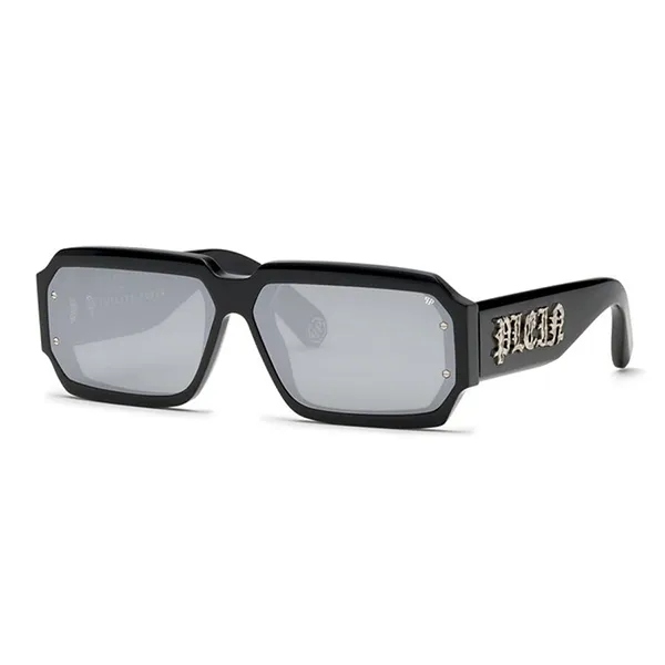 Kính Mát Philipp Plein Sunglasses SPP150 - 0700 Màu Bạc/Đen