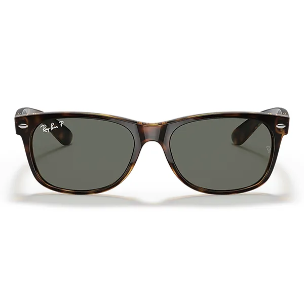 Kính Mát Rayban New Wayfarer Polarized Sunglasses RB2132 90258 52 Màu Xanh/Nâu Havana