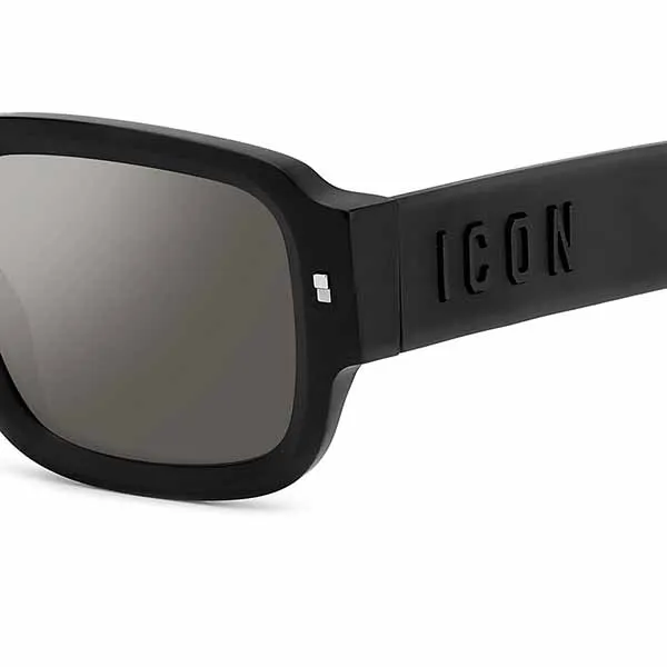 Kính Mát Unisex Dsquared2 ICON 0009/S - 003 T4 Matte Black Sunglasses Màu Đen - Kính mắt - Vua Hàng Hiệu