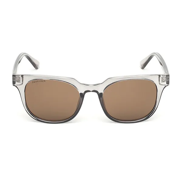 Kính Mát Unisex Fastrack Round Rimmed Sunglasses P467BR2V Màu Xám Nâu - Kính mắt - Vua Hàng Hiệu