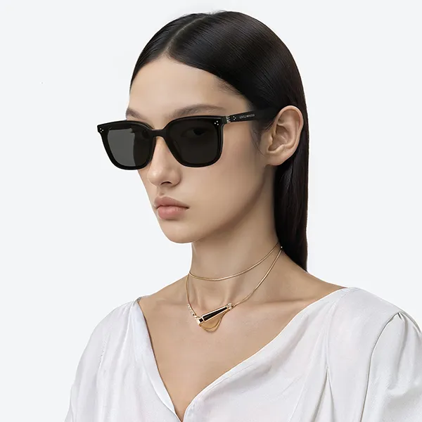 Kính Mát Unisex Gentle Monster By Row 01 Sunglasses Màu Đen Xám - Kính mắt - Vua Hàng Hiệu