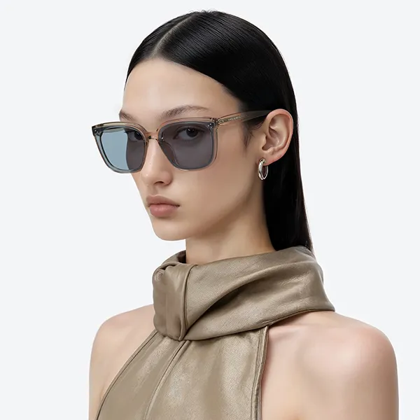 Kính Mát Unisex Gentle Monster My Me BRC11 Sunglasses Màu Nâu Xanh - Kính mắt - Vua Hàng Hiệu