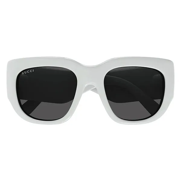 Kính Mát Unisex Gucci GG1545S 003 Shiny Grey Sunglasses Màu Xám - Kính mắt - Vua Hàng Hiệu