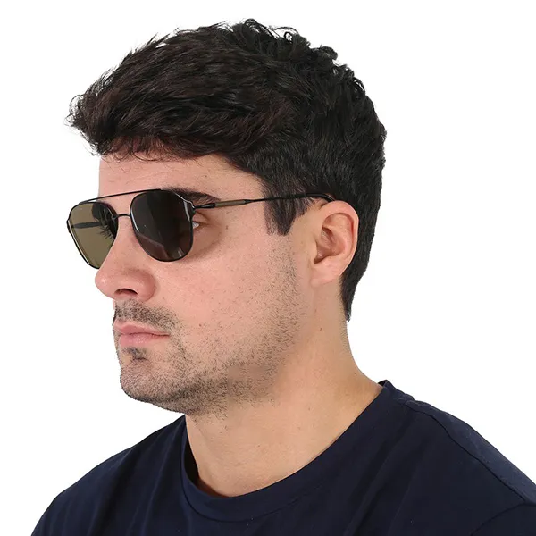 Kính Mát Unisex Lacoste Brown Pilot Sunglasses L103SND 001 58 Màu Nâu Đen - Kính mắt - Vua Hàng Hiệu
