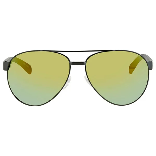 Kính Mát Unisex Lacoste Green Pilot Sunglasses L185S 315 60 Màu Xanh Đen - Kính mắt - Vua Hàng Hiệu