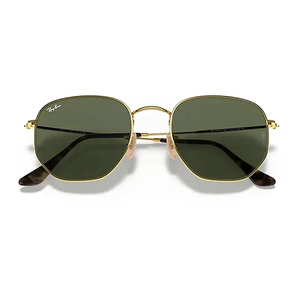 Kính Mát Unisex Rayban Sunglasse Hexagonal RB3548N 001 Màu Xanh Vàng - Kính mắt - Vua Hàng Hiệu