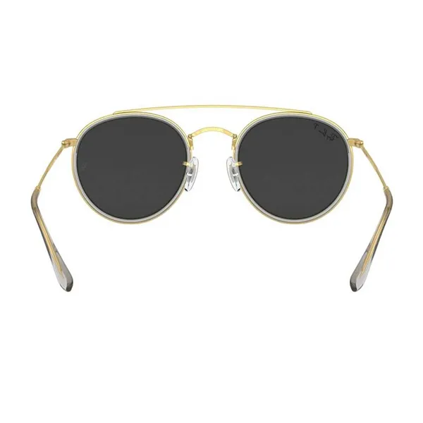 Kính Mát Unisex Rayban Sunglasse RB3647 921048 Màu Đen Vàng