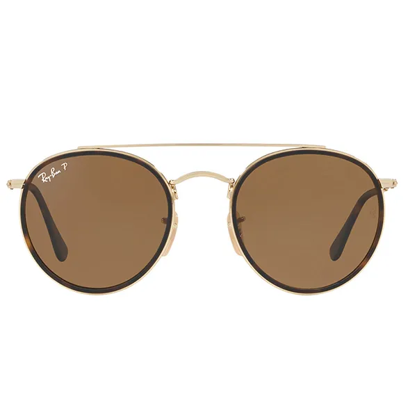 Kính Mát Unisex Rayban Sunglasses RB3647N 00157 51 Màu Nâu/Gold - Kính mắt - Vua Hàng Hiệu