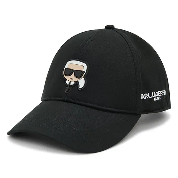 Mũ Karl Lagerfeld Head Baseball Hat L4WH7900 C01 Màu Đen