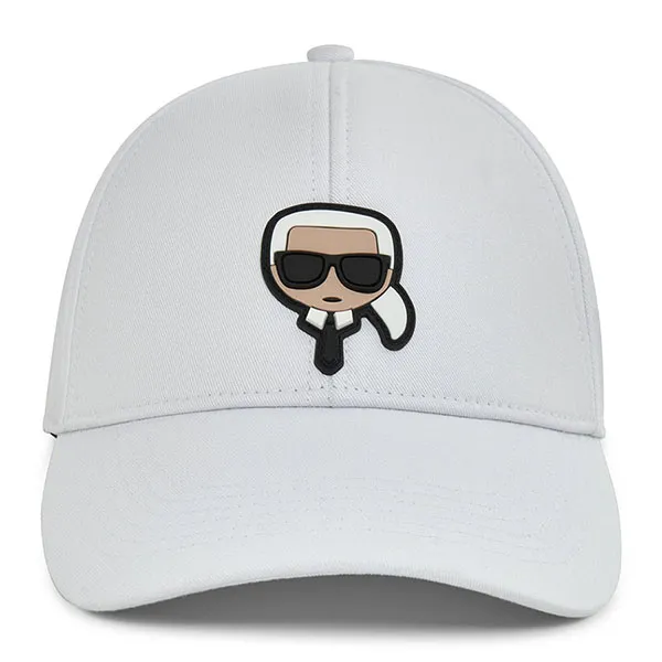 Mũ Karl Lagerfeld Head Baseball Hat L4WH7900 C10 Màu Trắng - Mũ nón - Vua Hàng Hiệu