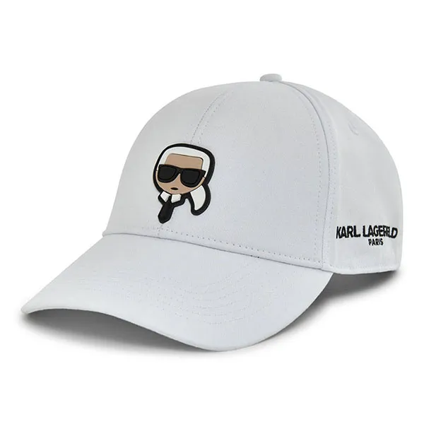 Mũ Karl Lagerfeld Head Baseball Hat L4WH7900 C10 Màu Trắng - Mũ nón - Vua Hàng Hiệu