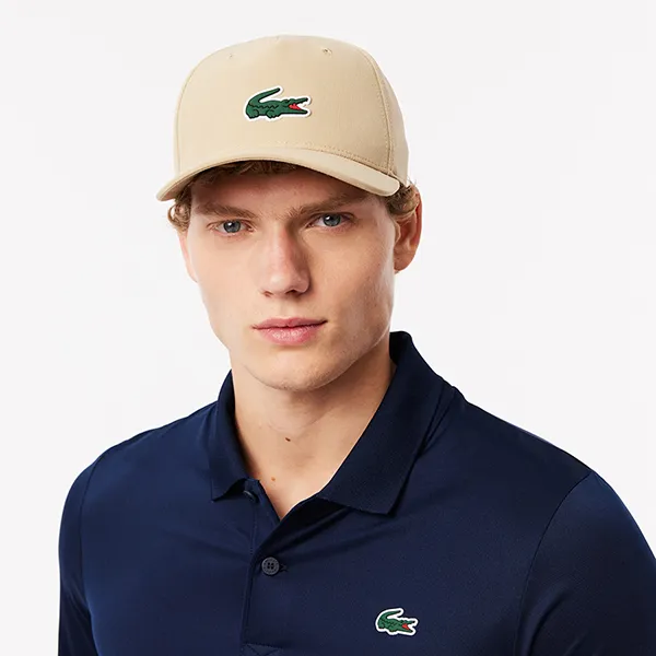 Mũ Nam Lacoste Men's Adjustable Golf Cap RK1103 51 O2S Màu Beige - Mũ nón - Vua Hàng Hiệu