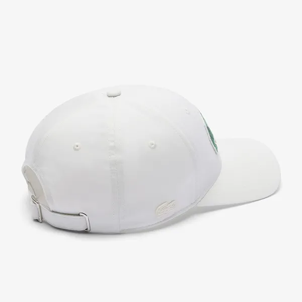 Mũ Lacoste Unisex Crocodile Graphic Baseball Cap RK3385 51 70V Màu Trắng - Mũ nón - Vua Hàng Hiệu