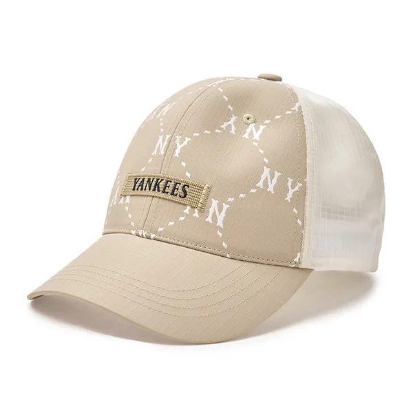 Mũ MLB Dia Monogram Sportive Mesh Cap New York Yankees 3AMCM0153-50BGD Màu Be - Mũ nón - Vua Hàng Hiệu