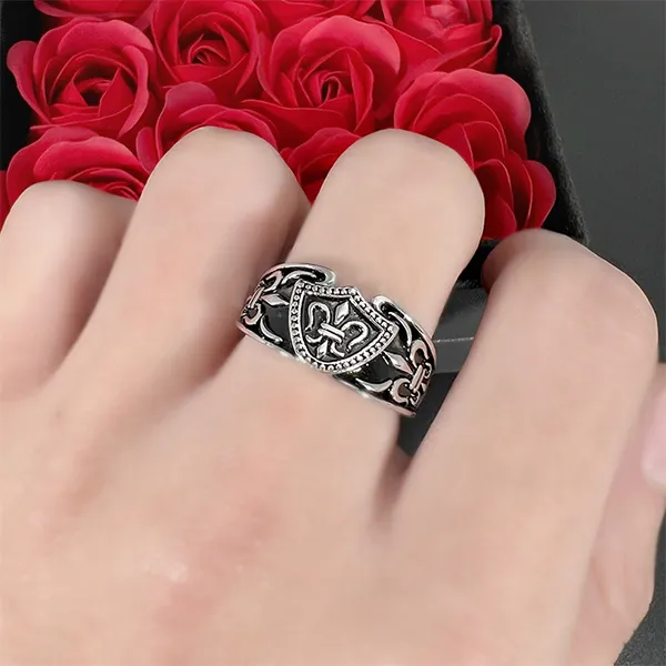 Nhẫn Nam Lili Jewelry Hình Mỏ Neo Keanu LILI_079309 Màu Bạc