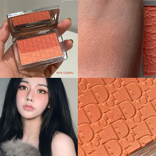 Phấn Má Trang Điểm Dior Rosy Glow Blush Màu 004 Coral Cam San Hô Nổi Bật
