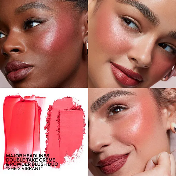 Phấn Má Hồng Patrick Ta 2in1 Double-Take Cream And Power Blush Duo Màu She's Vibrant - Trang điểm - Vua Hàng Hiệu