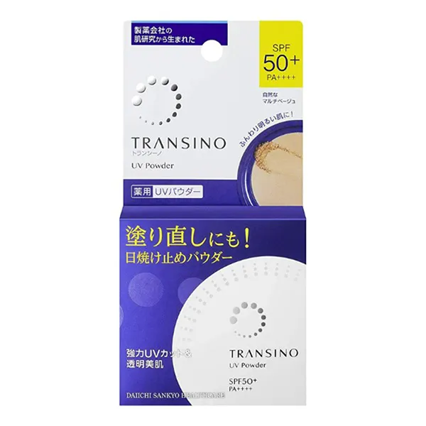 Phấn Phủ Chống Nắng, Dưỡng Sáng Da Transino UV Powder SPF50 PA++++ 12g