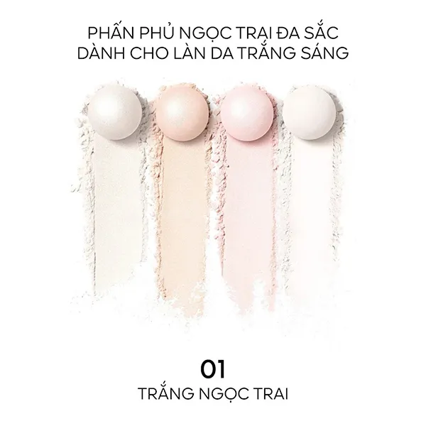 Phấn Phủ Ngọc Trai Guerlain Météorites Tone 01 - Pearly White / Blanc De Perle 20g - Trang điểm - Vua Hàng Hiệu