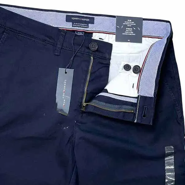 Quần Dài Nam Tommy Hilfiger Slim Fit Màu Xanh Navy Size 30