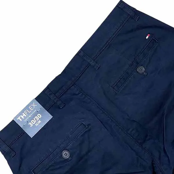 Quần Dài Nam Tommy Hilfiger Slim Fit Màu Xanh Navy Size 30