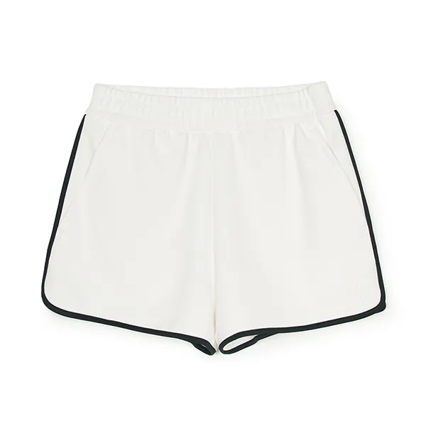 Quần Short Nữ MLB Women's Basic Dolphin Shorts New York Yankees 3FSPB0453-50IVS Màu Trắng Kem