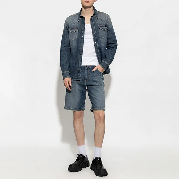 Quần Short Nam Dolce & Gabbana D&G GWNXAD G8GW9 Màu Xanh Size 44 - Thời trang - Vua Hàng Hiệu