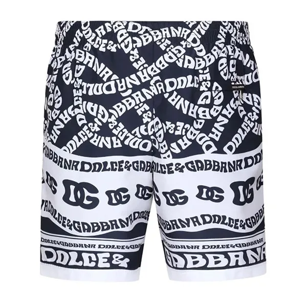 Quần Short Nam Dolce & Gabbana D&G Marina Logo-Print Swim Màu Đen Trắng Size S - Thời trang - Vua Hàng Hiệu