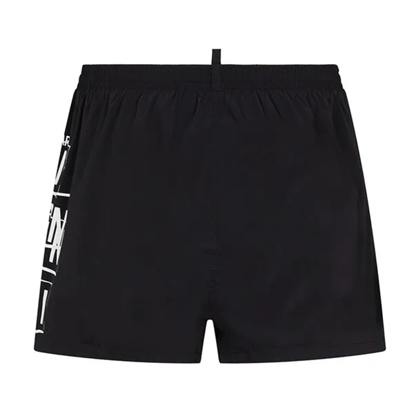 Quần Short Nam Dsquared2 Icon Logo-Print D7B8P5400 Màu Đen Size 46