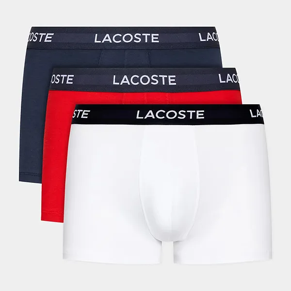 Set 3 Quần Lót Nam Lacoste Boxers 3-Pack 6h7584 51 001 Phối Màu Size M