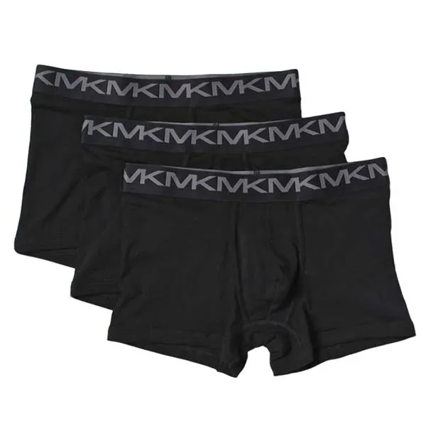 Set 3 Quần Lót Nam Michael Kors MK Men's 3 Pack Performance Cotton Màu Đen Size S
