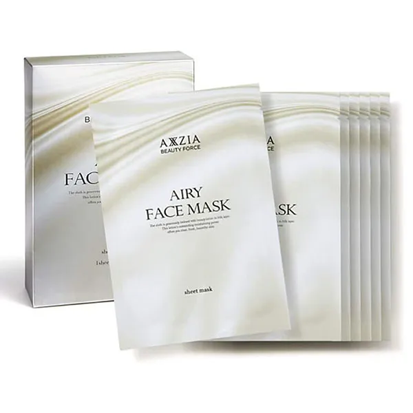 Set 7 Miếng Mặt Nạ Dưỡng Trắng Cấp Ẩm Phục Hồi Axxzia Beauty Force Airy Face Mask 7 Sheet Pack - Mặt nạ - Vua Hàng Hiệu