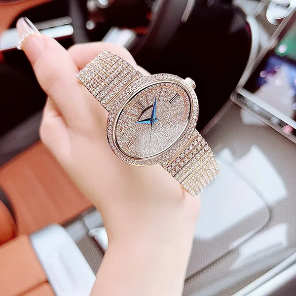 Set Đồng Hồ Và Vòng Đeo Tay Nữ Christian Van Sant Sparkler Quartz Màu Vàng Hồng