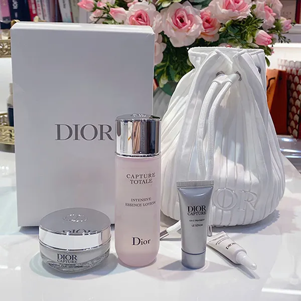 Set Dưỡng Da Christian Dior Capture Totale Skin Care 5 Món Kèm Túi Đựng - Mỹ phẩm - Vua Hàng Hiệu