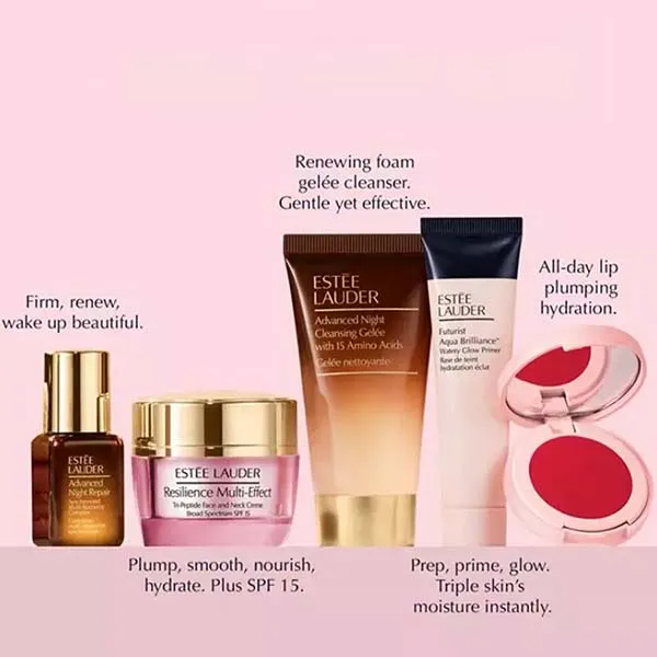 Set Dưỡng Da Và Trang Điểm Estée Lauder 6pc Revitalizing ANR Skincare Makeup Travel 6 Món - Mỹ phẩm - Vua Hàng Hiệu