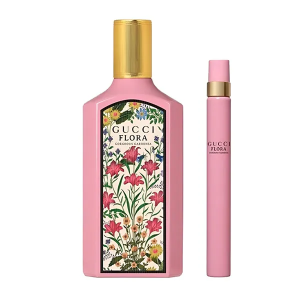 Set Nước Hoa Nữ Gucci Flora Gorgeous Gardenia EDP (100ml + Mini 10ml) - Nước hoa - Vua Hàng Hiệu