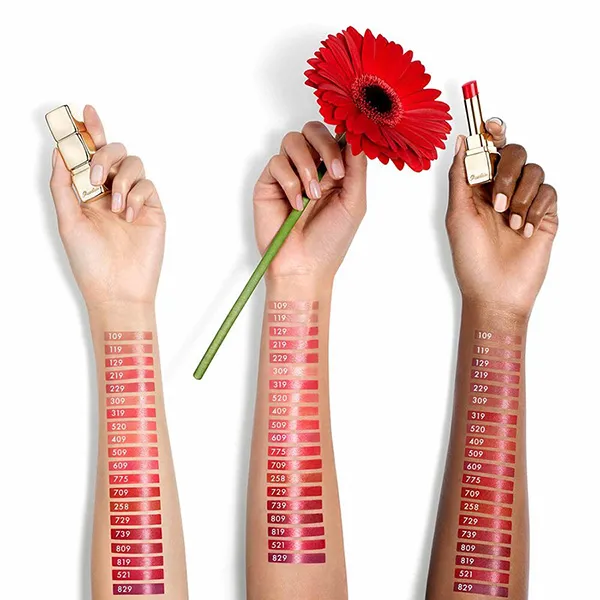 Son Bóng Guerlain KissKiss Shine Bloom Plumping Shine 775 Poppy Kiss Màu Đỏ Hoa Anh Túc - Son Môi - Vua Hàng Hiệu