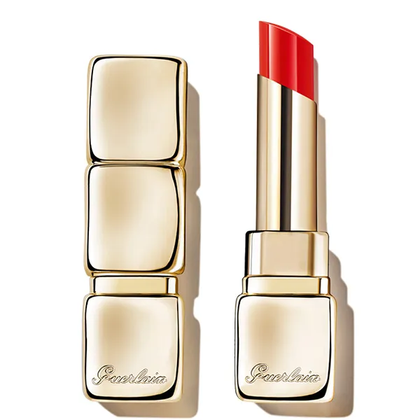 Son Bóng Guerlain KissKiss Shine Bloom Plumping Shine 775 Poppy Kiss Màu Đỏ Hoa Anh Túc - Son Môi - Vua Hàng Hiệu
