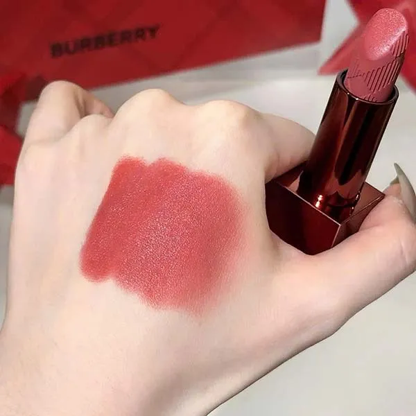 Son Burberry Kisses Matte Russet Collection Lipstick 39 Dusty Pink Màu Hồng Đất - Son Môi - Vua Hàng Hiệu