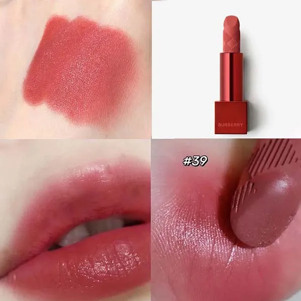 Son Burberry Kisses Matte Russet Collection Lipstick 39 Dusty Pink Màu Hồng Đất - Son Môi - Vua Hàng Hiệu