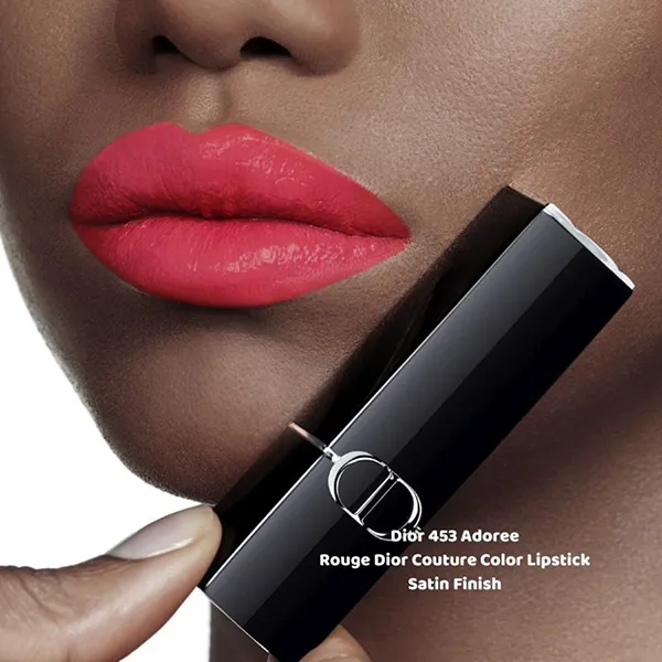 Son Dior 453 Satin Adoree Finish Màu Đỏ Hồng