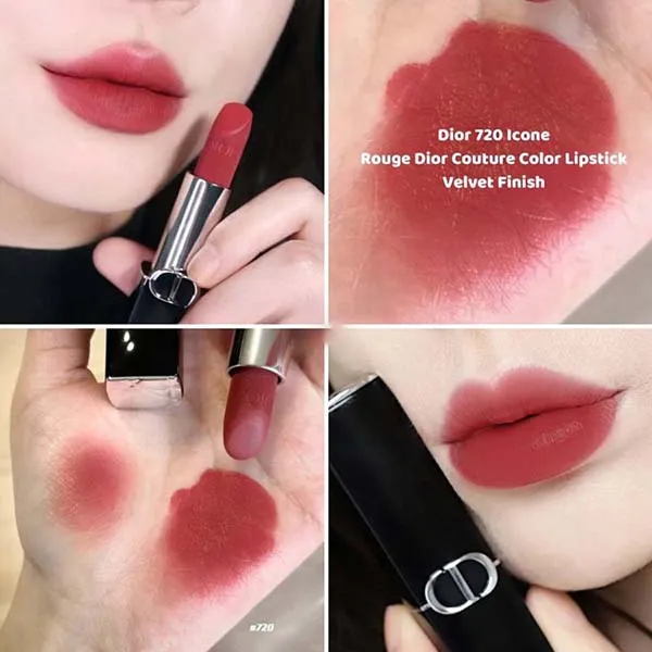 Son Dior Rouge Dior Couture Velvet 720 Icone Màu Hồng Đất (Vỏ Beo) - Son Môi - Vua Hàng Hiệu