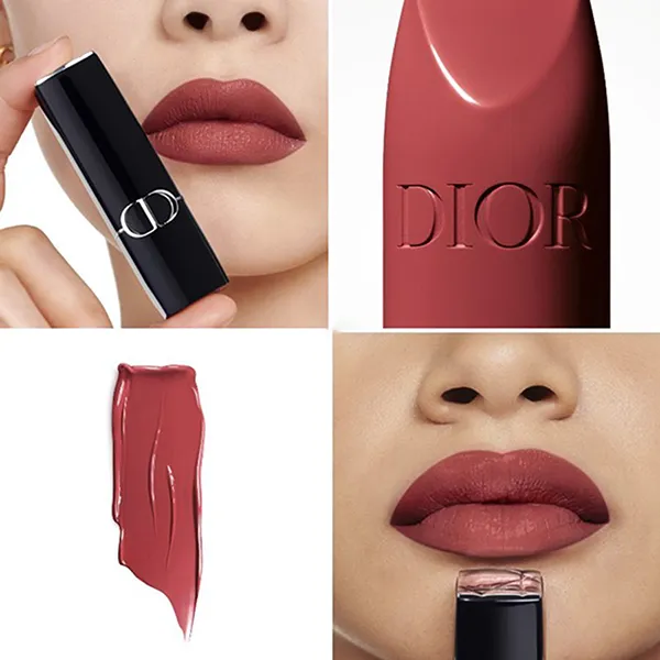 Son Dior Rouge Satin Mini 720 Icone Lipstick Màu Hồng Gỗ 1.5g