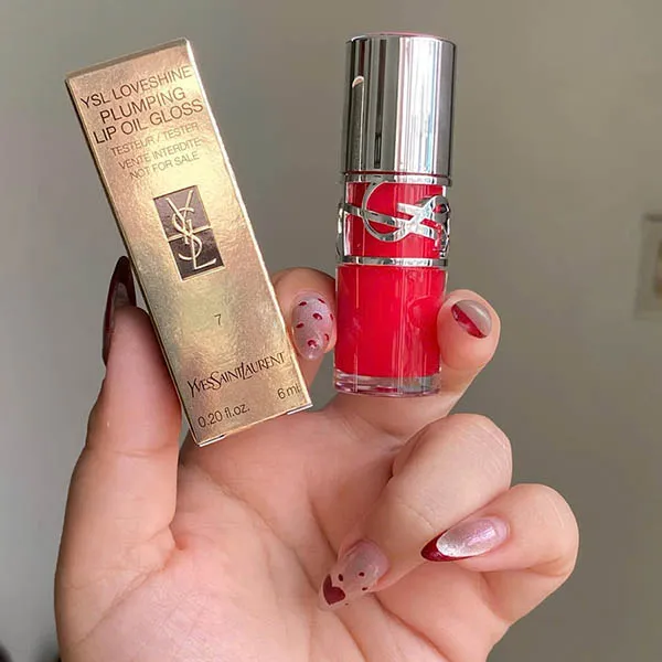 Son Dưỡng Bóng YSL Loveshine Plumping Lip Oil Gloss 07 Strawberry Star Màu Hồng Dâu - Son Môi - Vua Hàng Hiệu