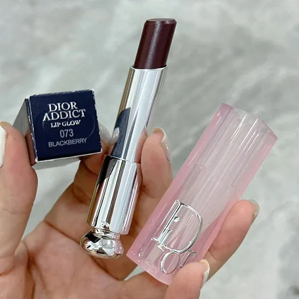 Son Dưỡng Dior Addict Lip Glow 073 Blackberry Màu Nâu Đất 3.2g - Son Môi - Vua Hàng Hiệu