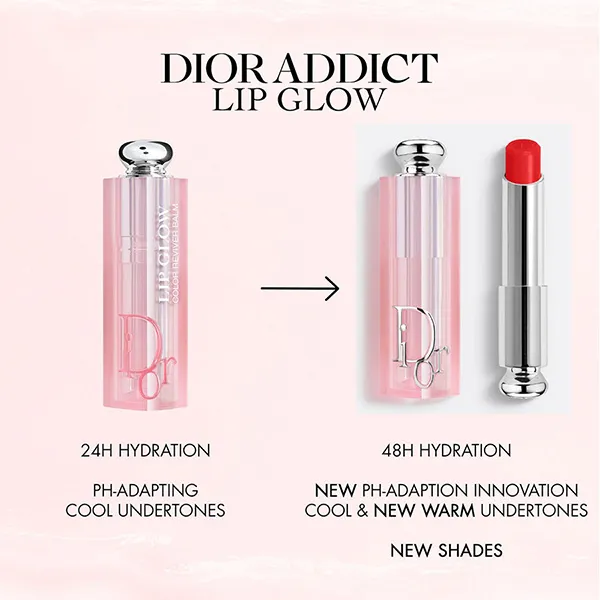 Son Dưỡng Dior Addict Lip Glow Balm 031 Strawberry Màu Đỏ Dâu - Son Môi - Vua Hàng Hiệu