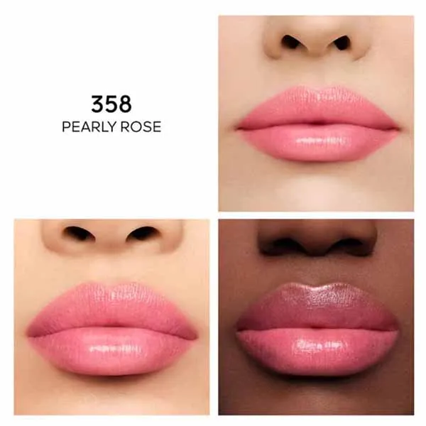 Son Dưỡng Guerlain KissKiss Bee Glow 358 Pearly Rose Màu Hồng Nhạt - Son Môi - Vua Hàng Hiệu