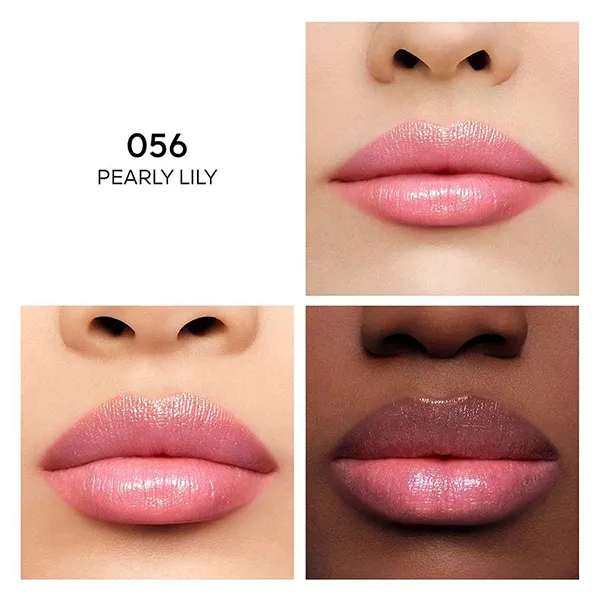 Son Dưỡng Guerlain Kisskiss Bee Glow Colour Reviving Lip Balm 056 Pearly Lily Màu Hồng - Son Môi - Vua Hàng Hiệu